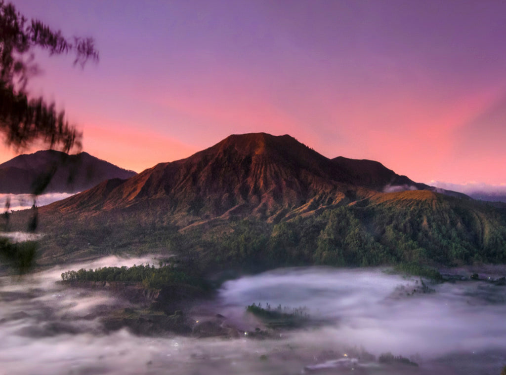 A gorgeous origin photograph from the Kintamani region of Bali, the growing location of Peet's July Small Batch limited release dark roast coffee